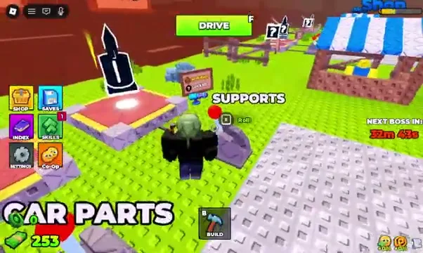 Build and Kill Zombies CAR PARTS and SUPPORTS pads with Roll prompt